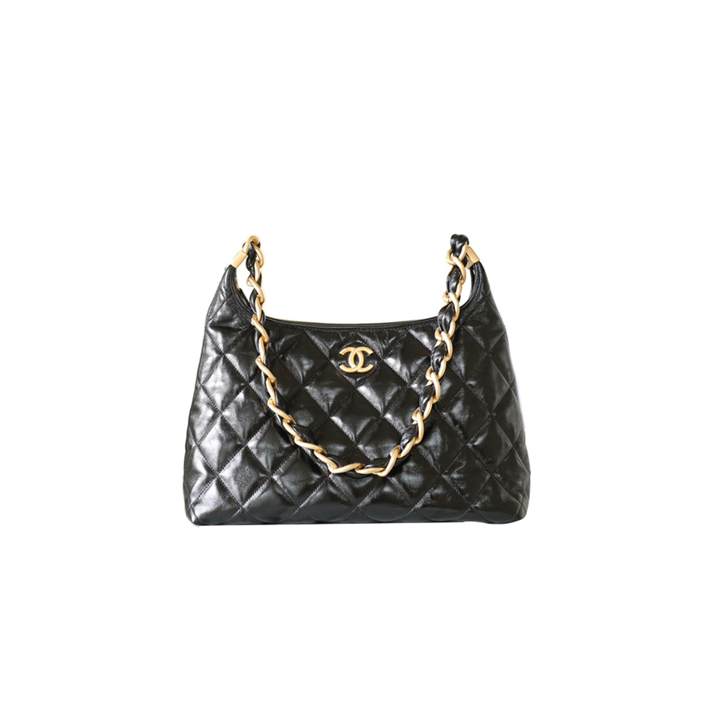 CHANEL MASTER 24A HOBO HAND SHOULDER BAG BLACK LARGE SIZE AS4923 (32*29*11cm)